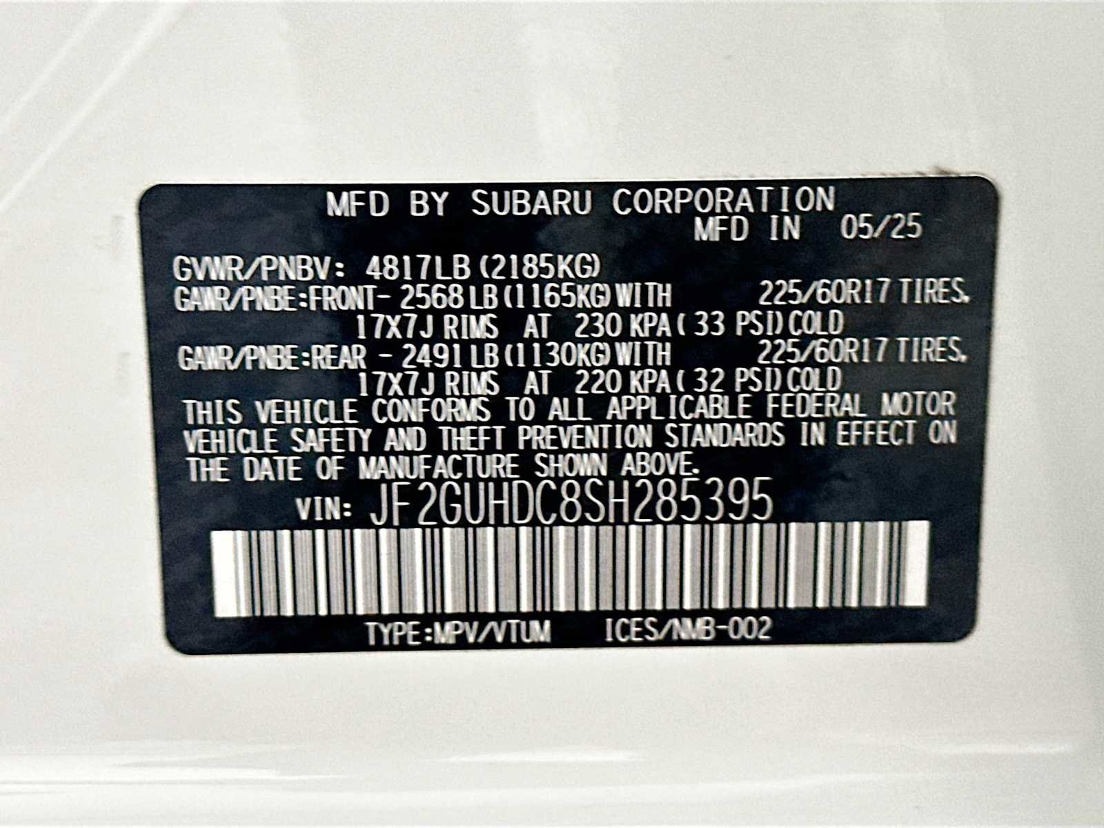Certified 2025 Subaru Crosstrek 2.0i Premium image 29