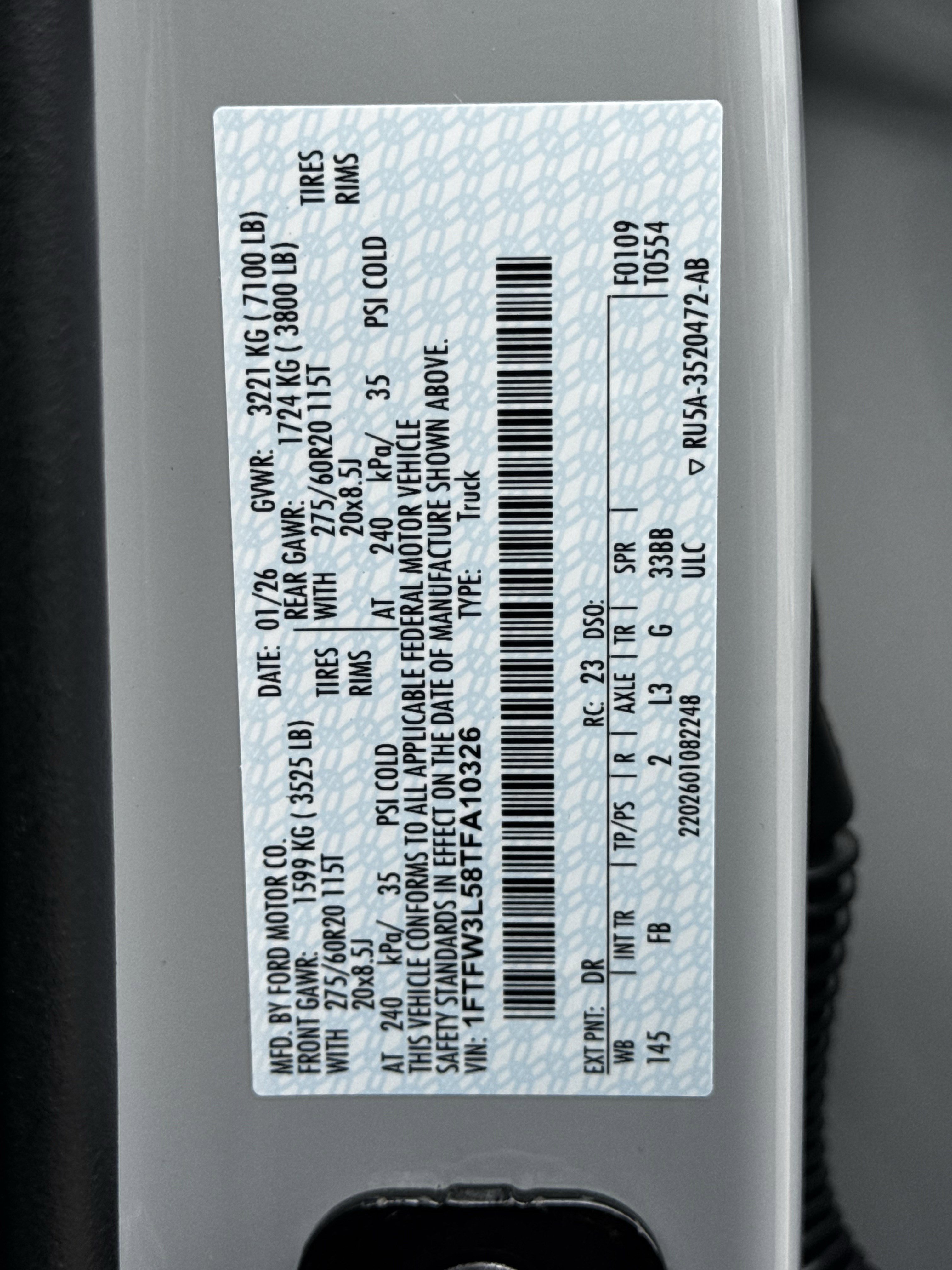 New 2026 Ford F150 XLT w/ Equipment Group 302A MID AWD/4WD image 22