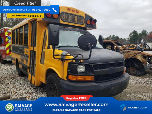 Used 2011 Chevrolet Express 3500 w/ School Bus Package RWD image 1