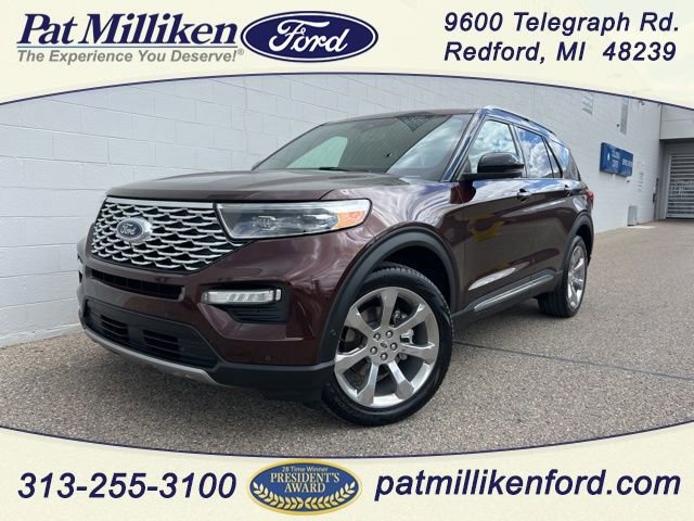 Certified 2020 Ford Explorer Platinum w/ Premium Technology Package AWD/4WD image 1
