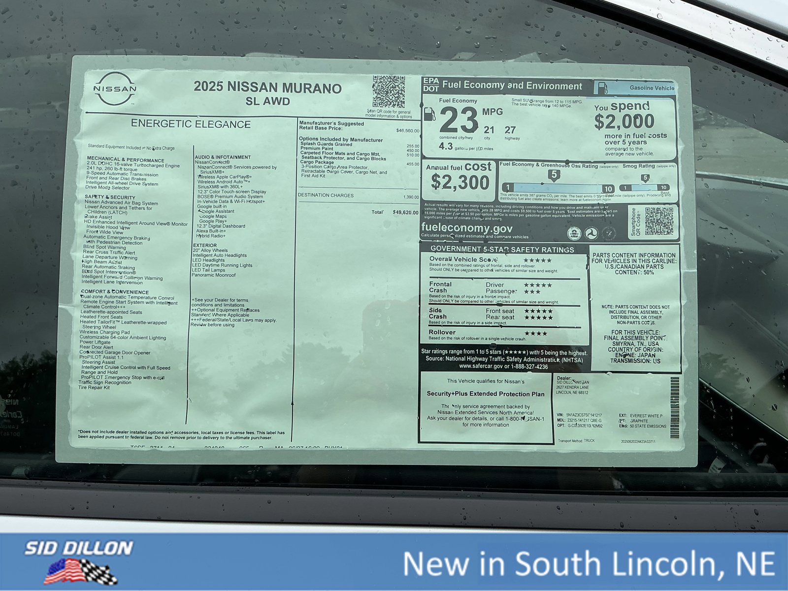 New 2025 Nissan Murano SL w/ Cargo Package image 13