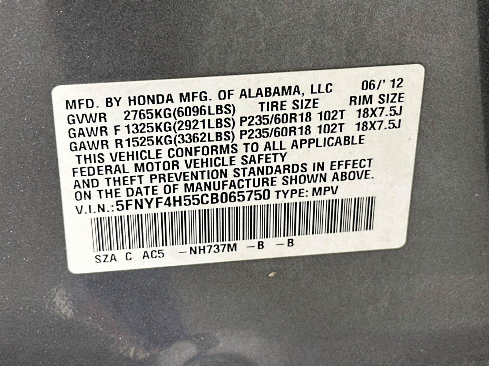 Used 2012 Honda Pilot EX-L image 23