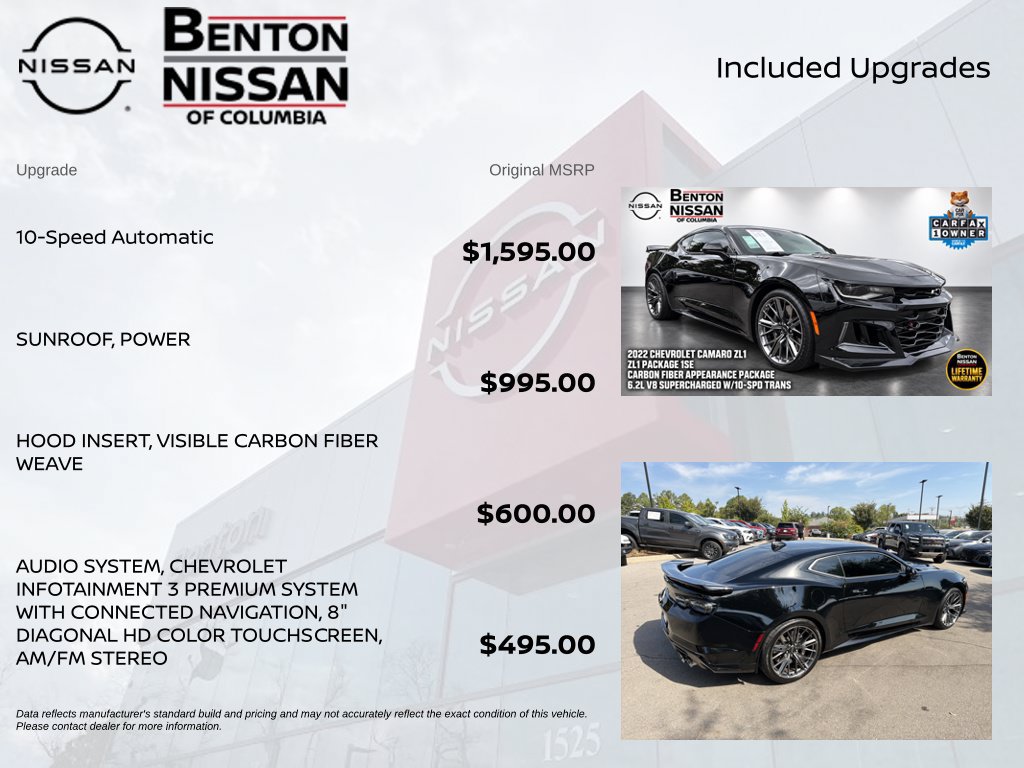 Used 2022 Chevrolet Camaro ZL1 RWD image 6