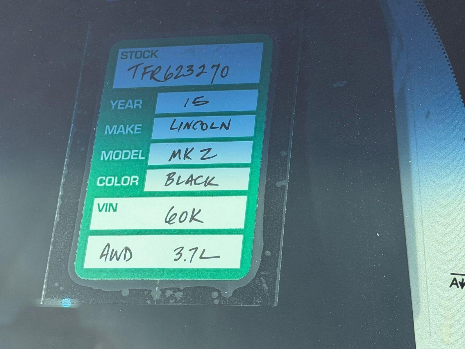 Used 2015 Lincoln MKZ AWD image 12