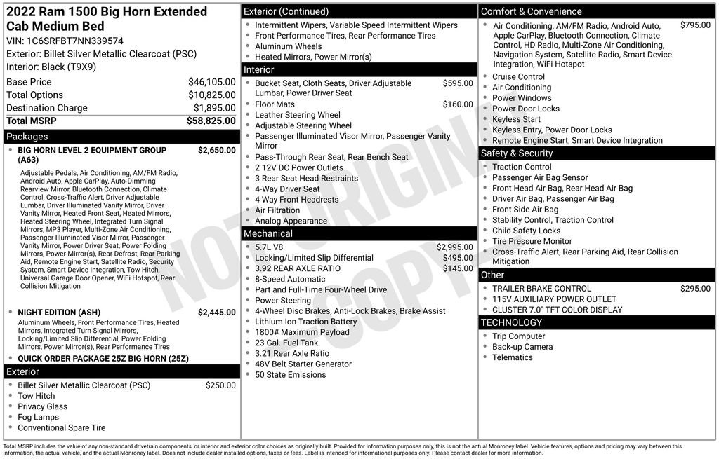 Used 2022 RAM 1500 Big Horn AWD/4WD image 6