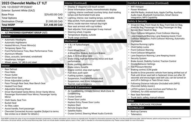 Certified 2023 Chevrolet Malibu LT FWD image 6