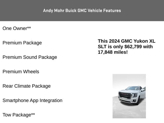 Used 2024 GMC Yukon XL SLT w/ SLT Luxury Package AWD/4WD image 11