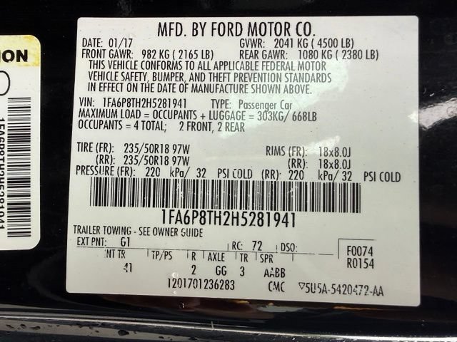 Used 2017 Ford Mustang Premium RWD image 13