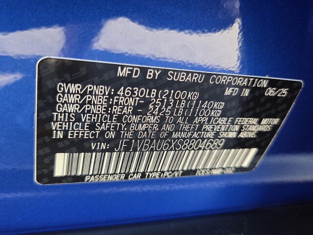 Used 2025 Subaru WRX GT w/ Popular Package #2A AWD/4WD image 21