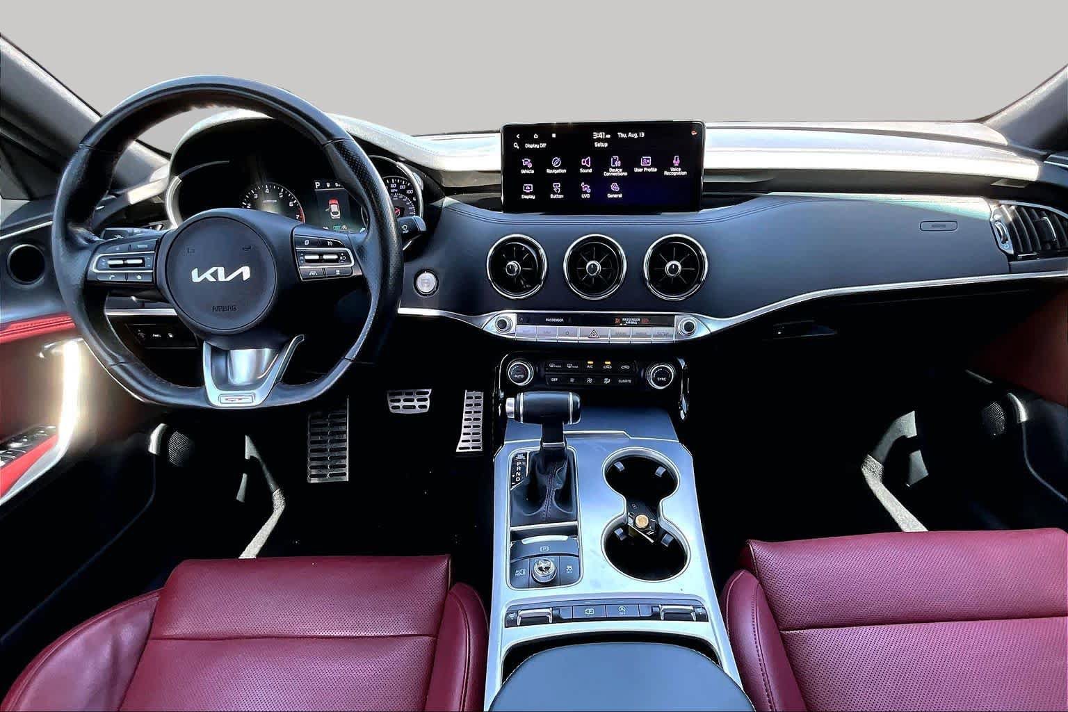 Used 2022 Kia Stinger GT1 w/ Red Interior Color Package RWD image 16