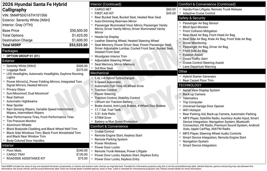 Certified 2026 Hyundai Santa Fe Calligraphy AWD/4WD image 9