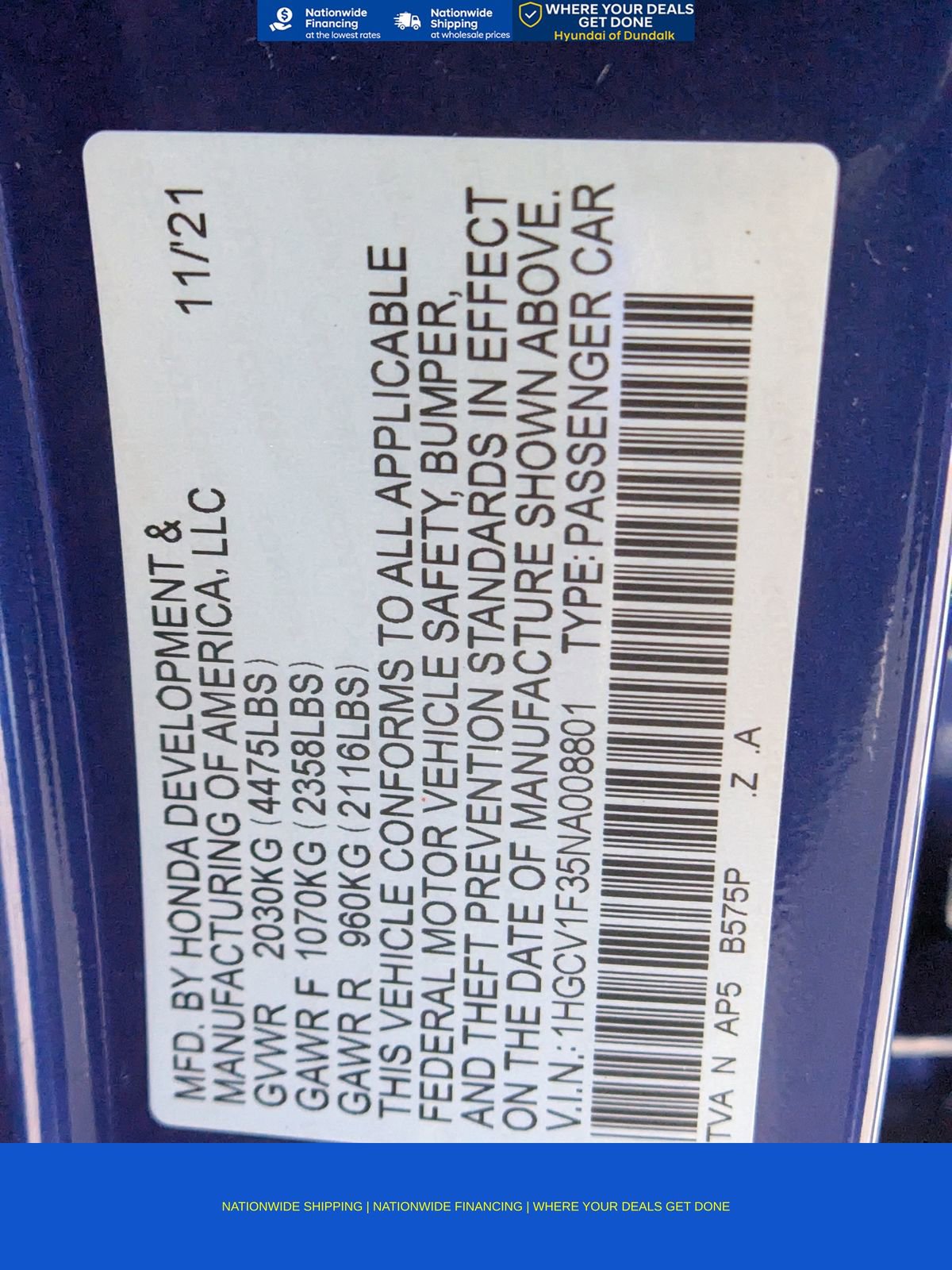 Used 2022 Honda Accord Sport image 47