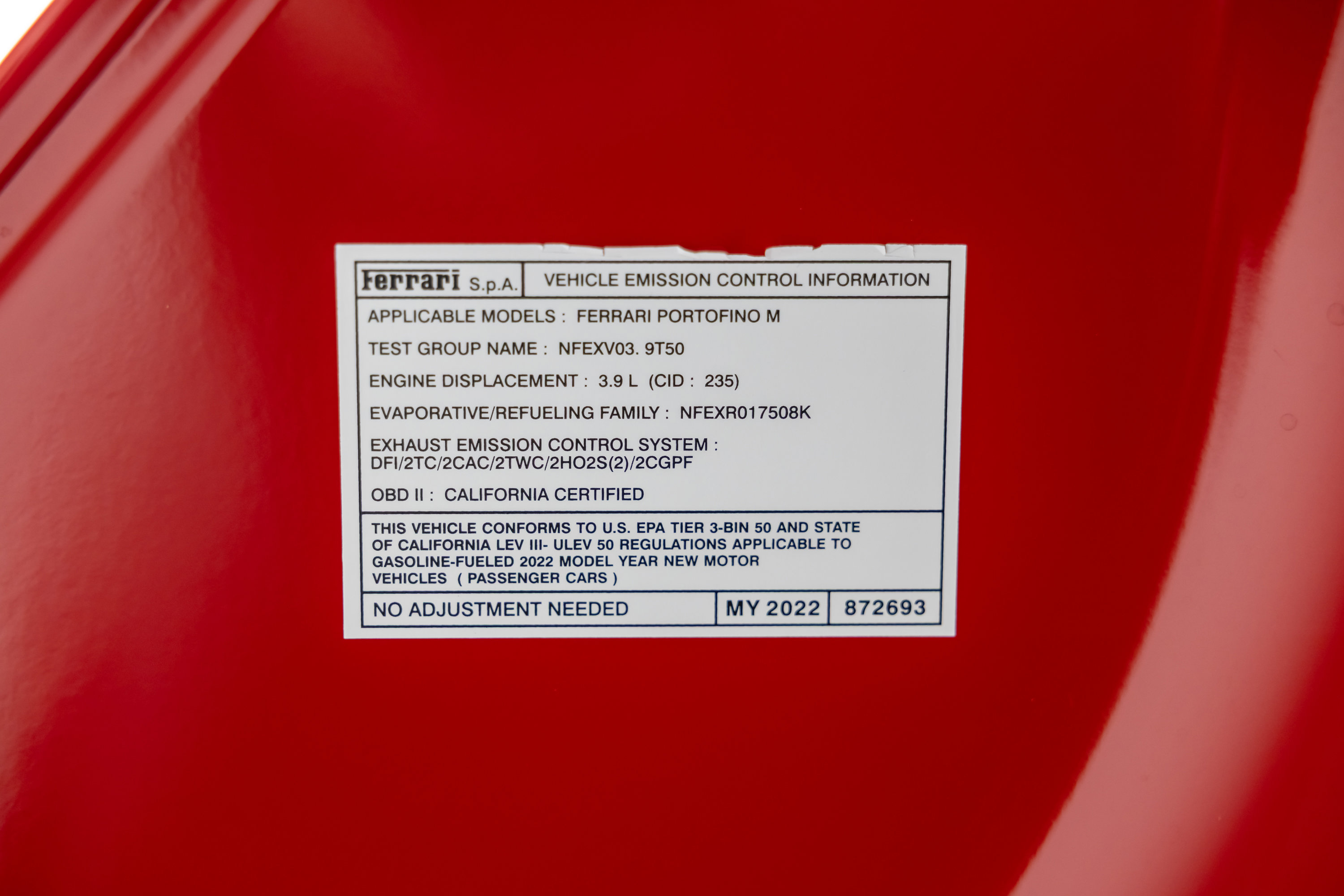 Certified 2022 Ferrari Portofino M RWD image 98