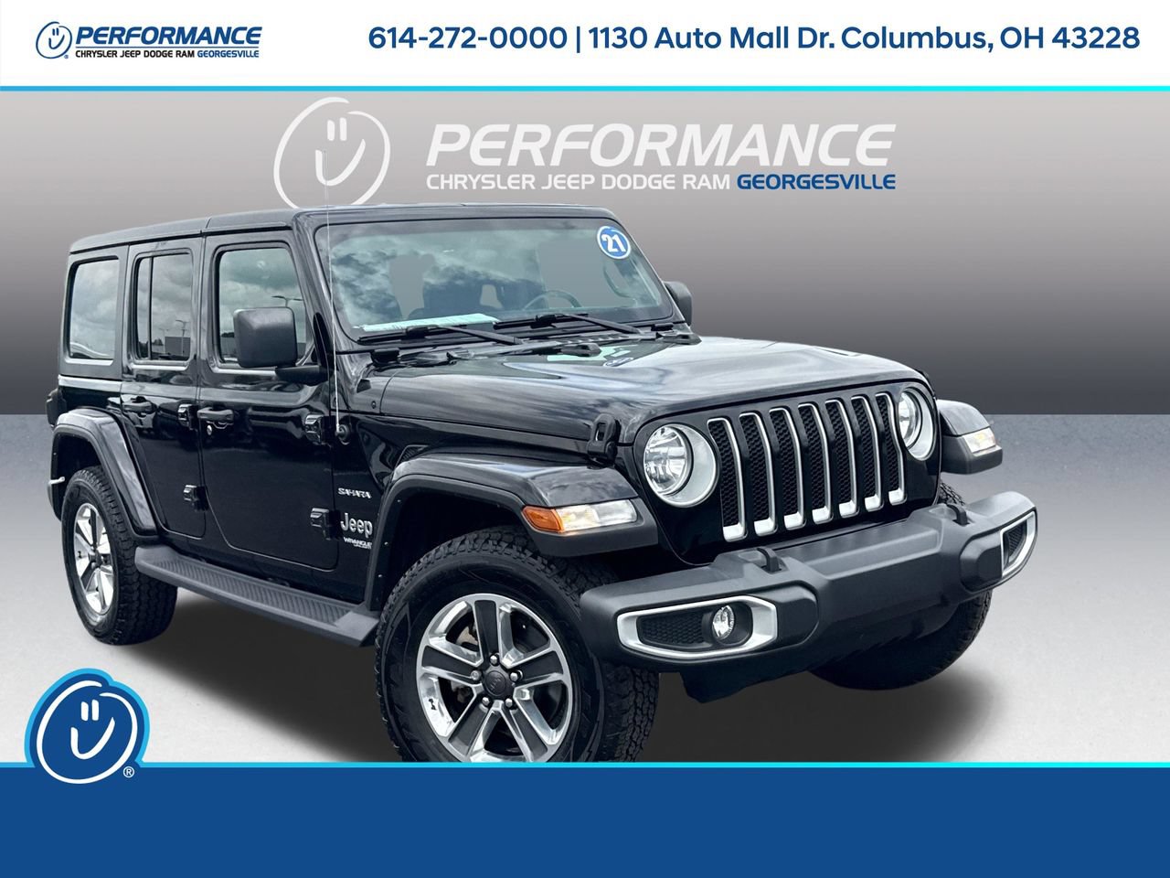 Used 2021 Jeep Wrangler Unlimited Sahara w/ Uconnect 4C Nav & Sound Group