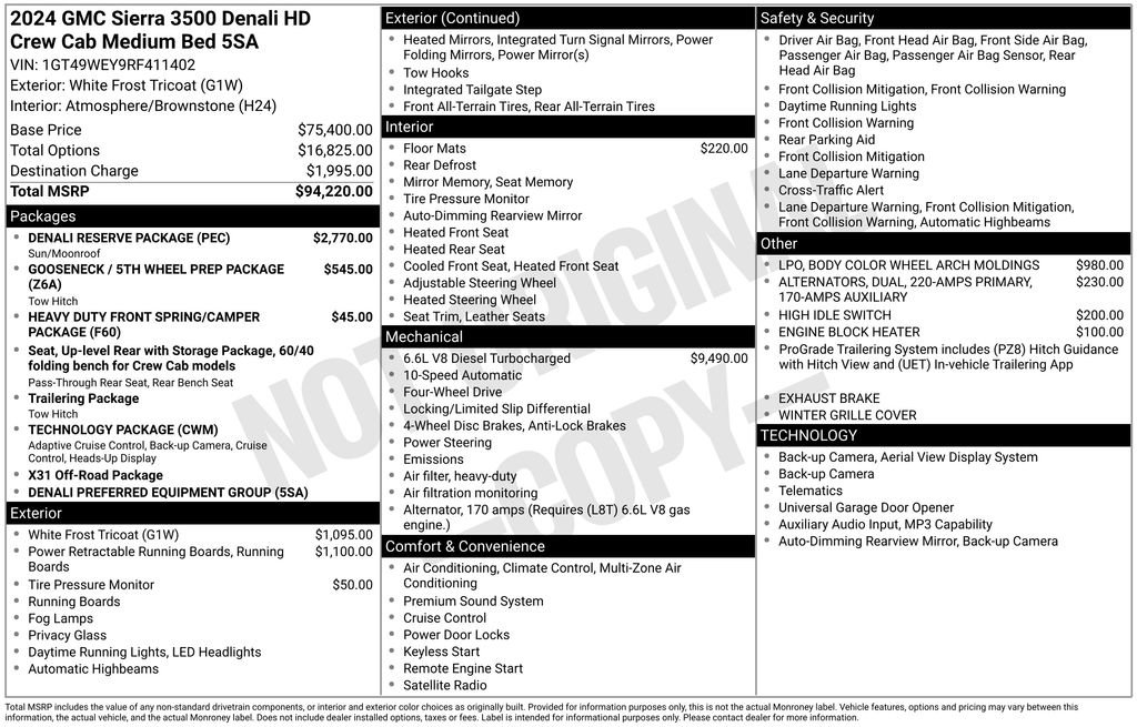 Used 2024 GMC Sierra 3500 Denali w/ Denali Reserve Package image 5