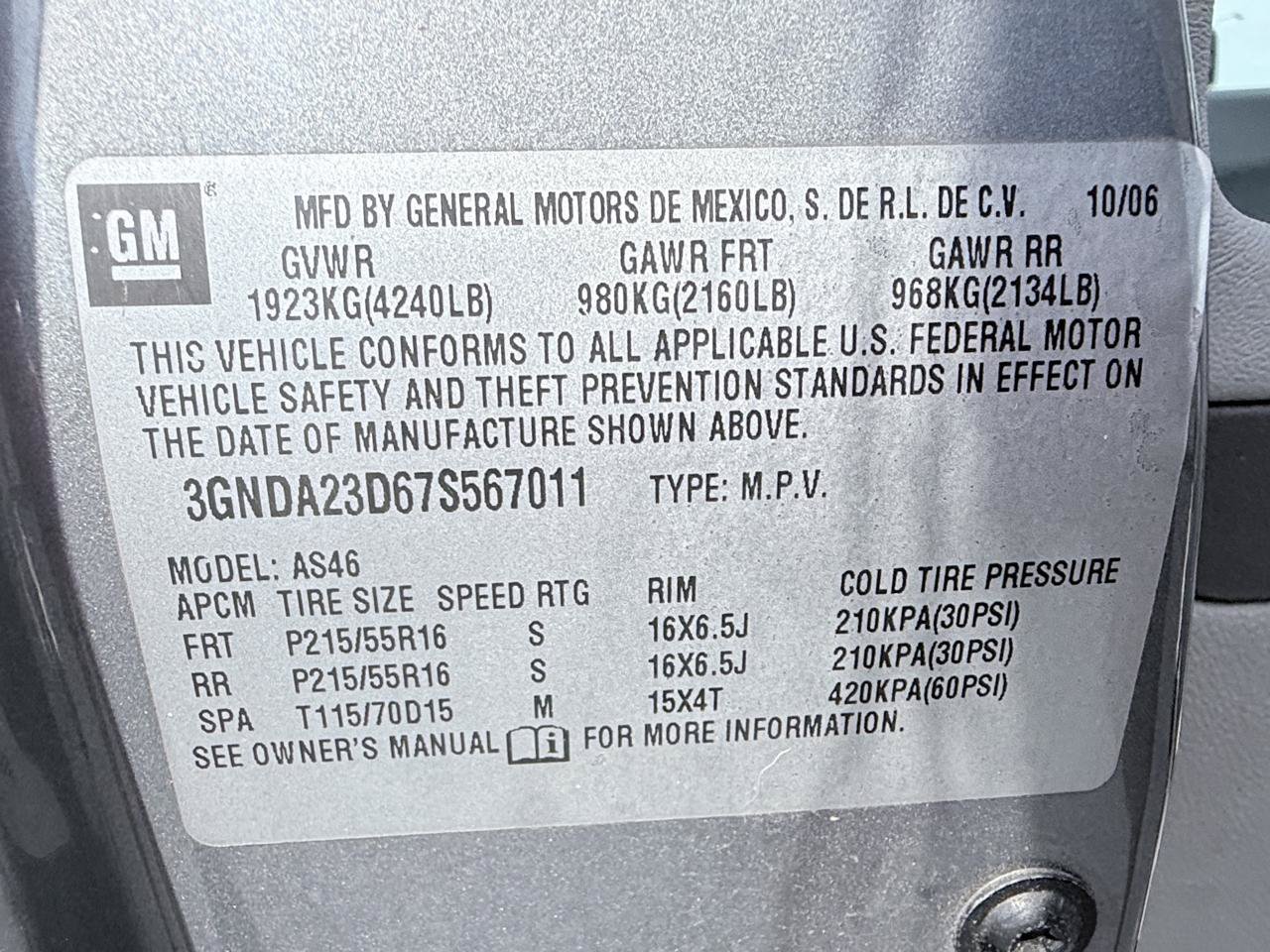 Used 2007 Chevrolet HHR LT FWD image 16