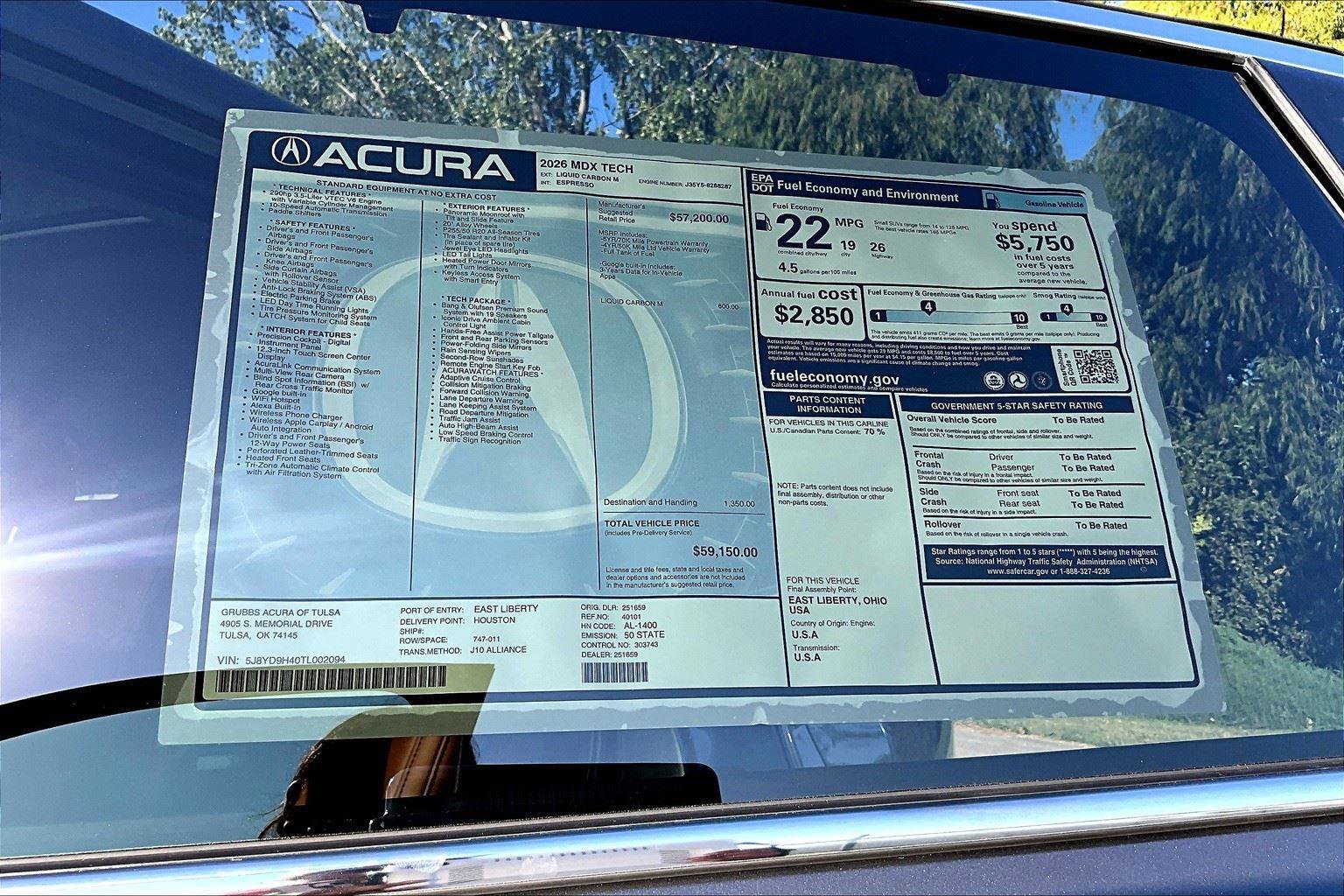 New 2026 Acura MDX FWD w/ Technology Package image 29