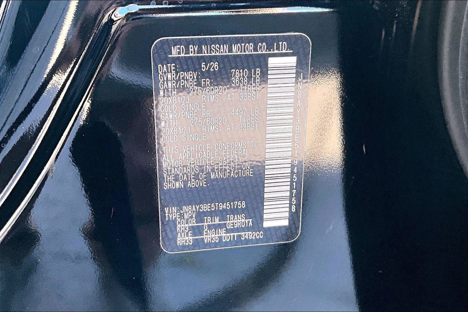 New 2026 Nissan Armada SL AWD/4WD image 9