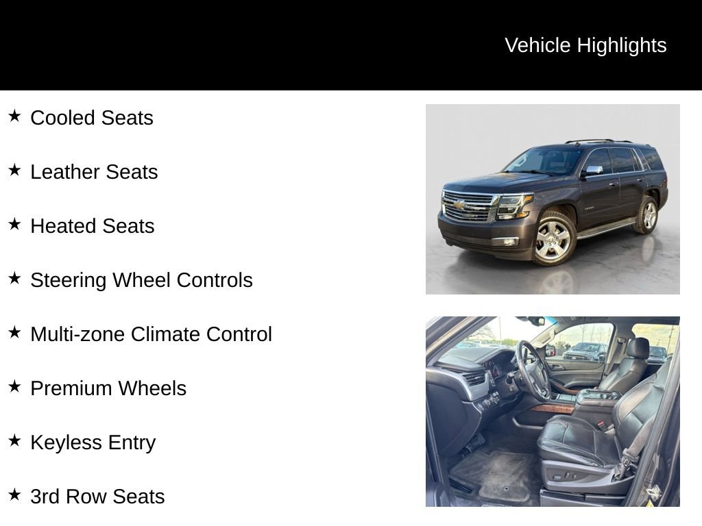Used 2015 Chevrolet Tahoe LTZ w/ Max Trailering Package AWD/4WD image 31