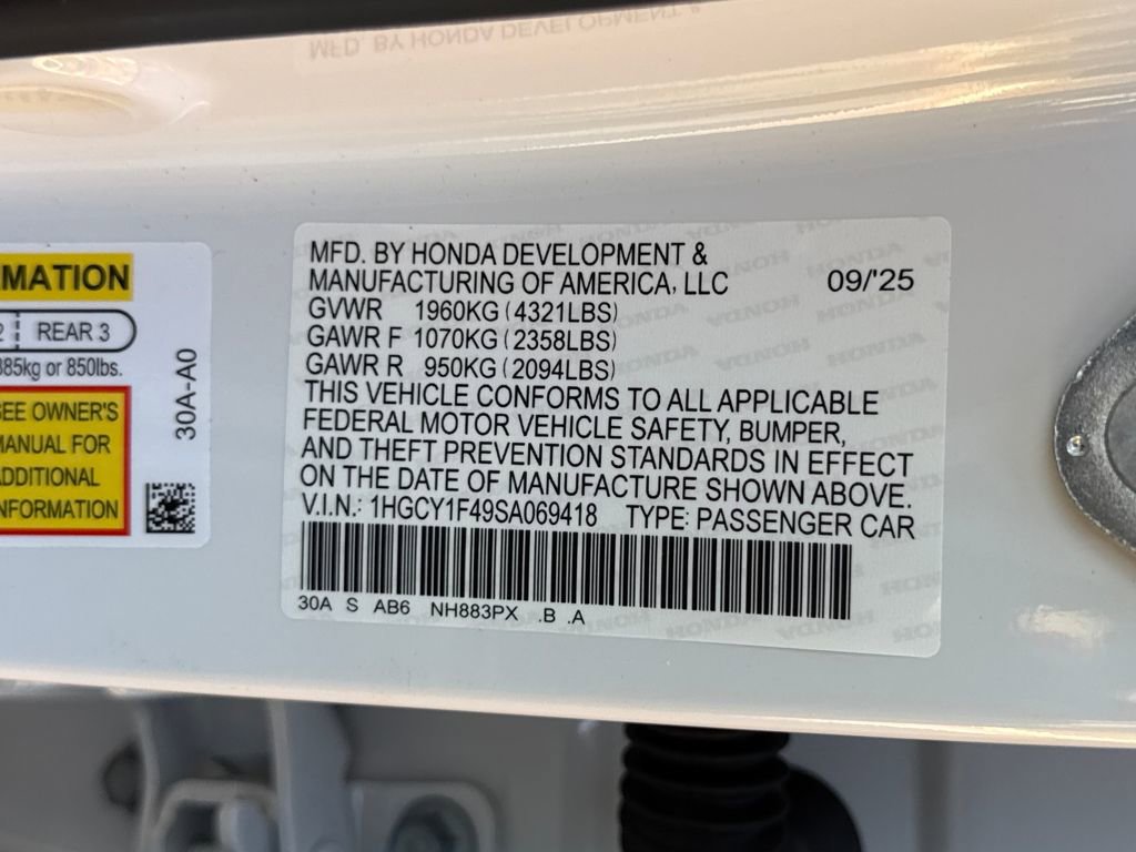 New 2025 Honda Accord SE image 28