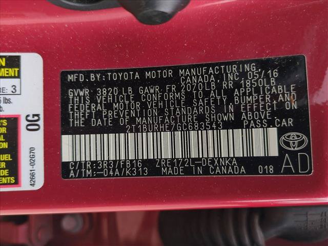 Used 2016 Toyota Corolla LE FWD image 15