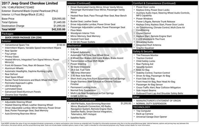 Used 2017 Jeep Grand Cherokee Limited image 12