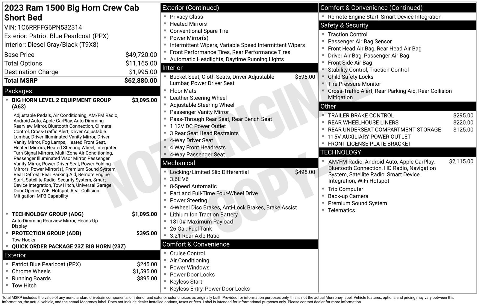 Used 2023 RAM 1500 Big Horn AWD/4WD image 6
