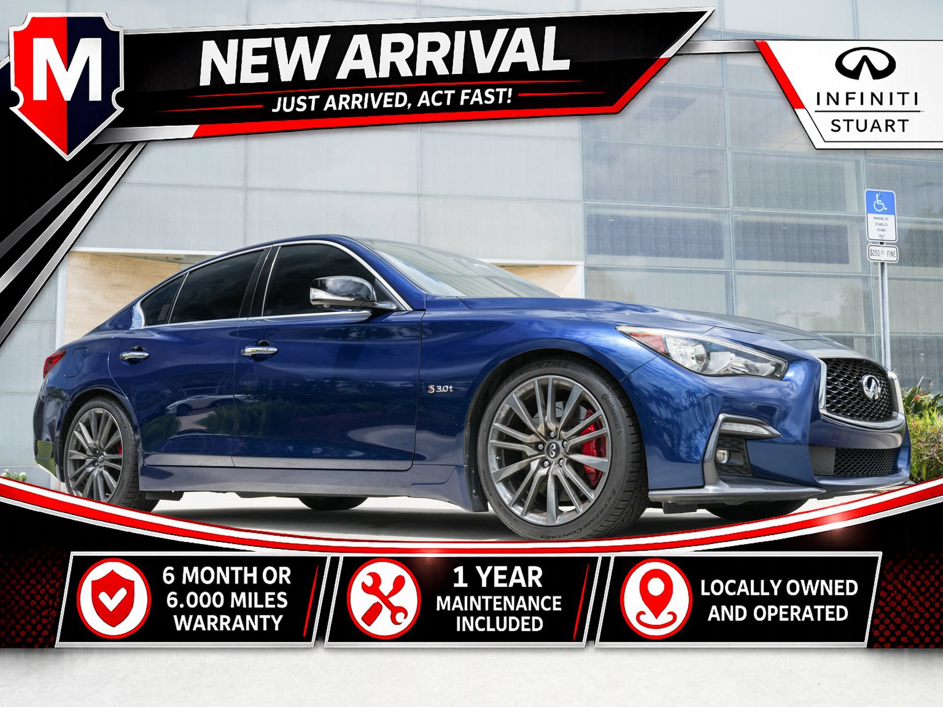 Used 2018 INFINITI Q50 Red Sport 400 w/ Sensory Package (Sport)