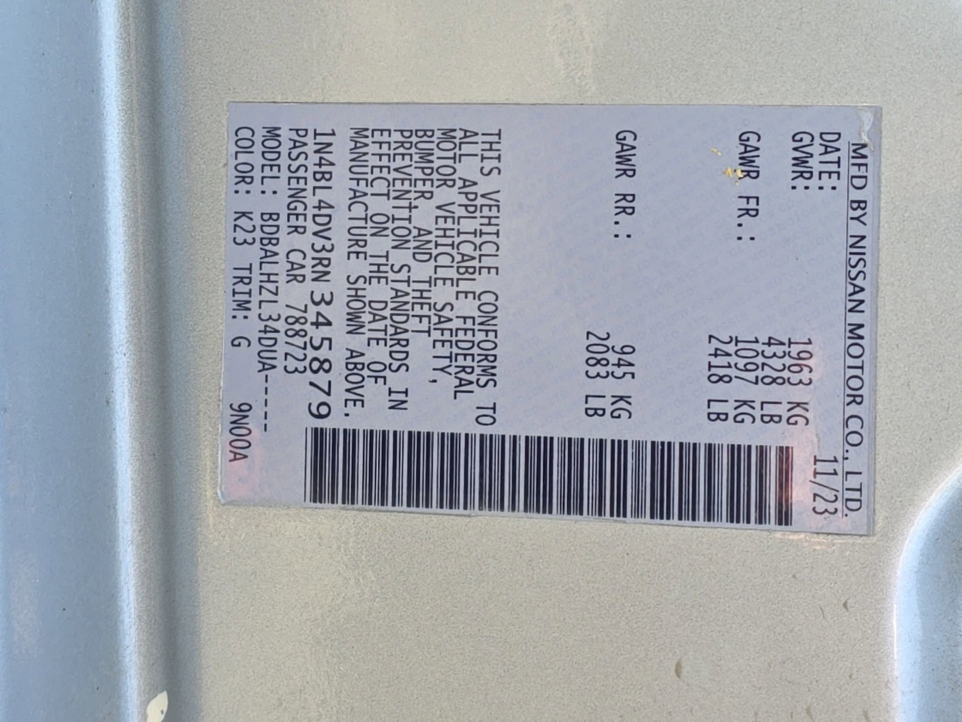 Certified 2024 Nissan Altima 2.5 SV image 33