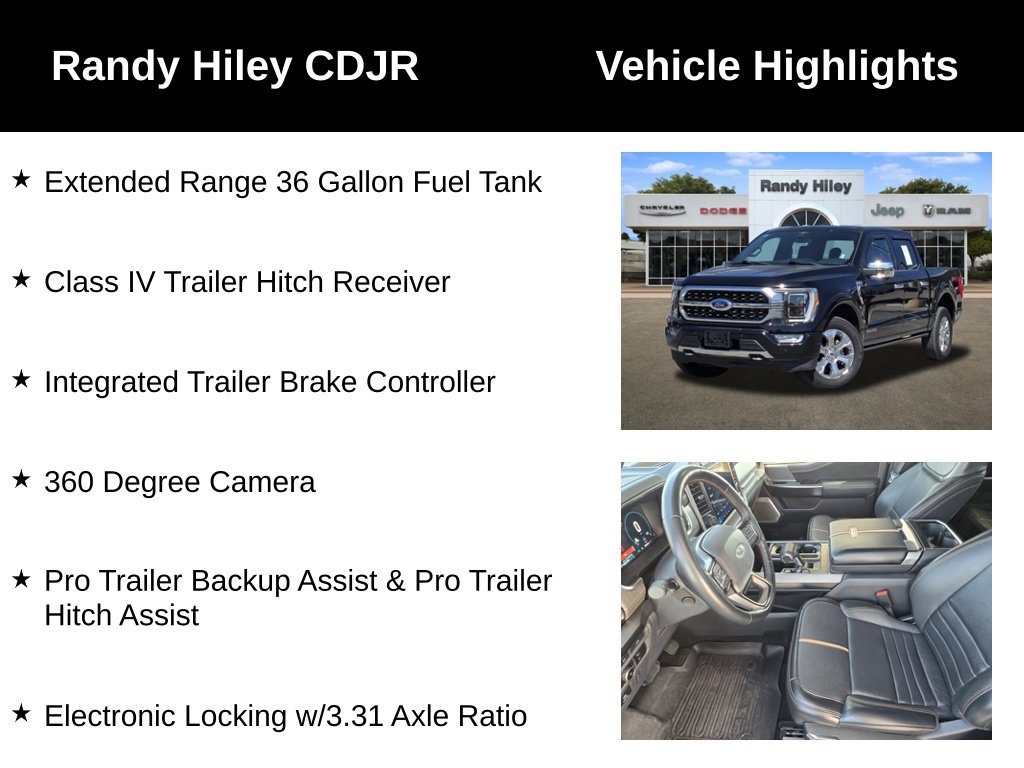 Used 2023 Ford F150 Platinum w/ Equipment Group 701A High AWD/4WD image 15