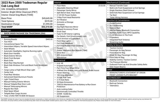 Used 2023 RAM 2500 Tradesman image 15