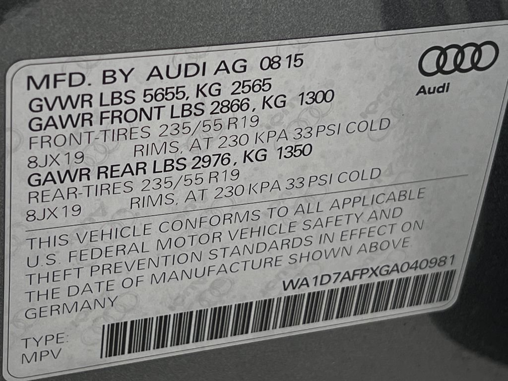 Used 2016 Audi Q5 3.0T Premium Plus AWD/4WD image 24