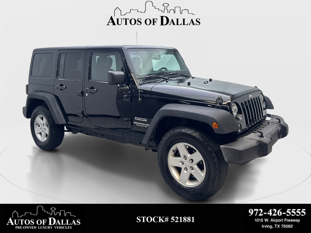 Used 2015 Jeep Wrangler Unlimited Sport w/ Quick Order Package 24S AWD/4WD image 1