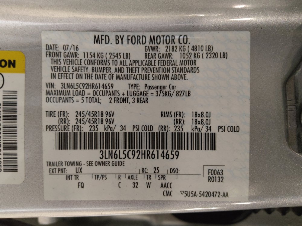 Used 2017 Lincoln MKZ Select w/ Select Plus Package FWD image 33