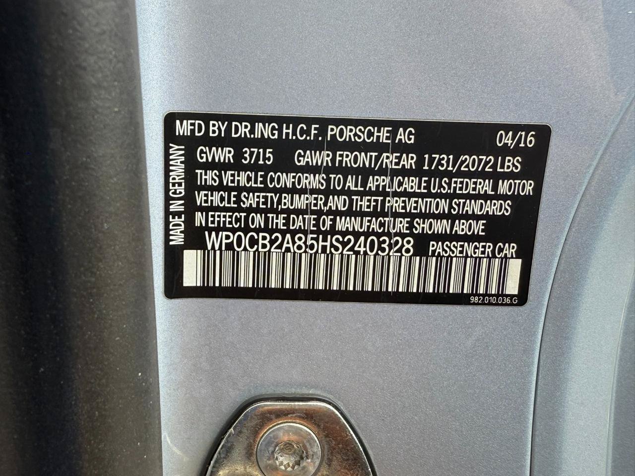 Used 2017 Porsche 718 Boxster S RWD image 44