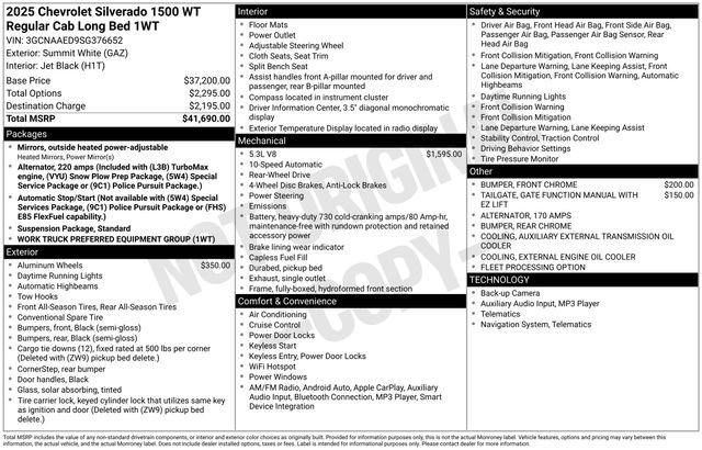 Used 2025 Chevrolet Silverado 1500 W/T image 19