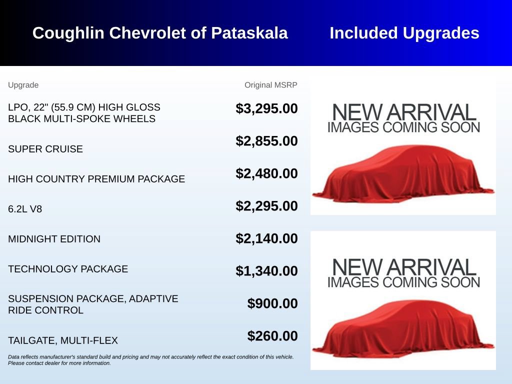 Used 2025 Chevrolet Silverado 1500 High Country w/ High Country Premium Package AWD/4WD image 2