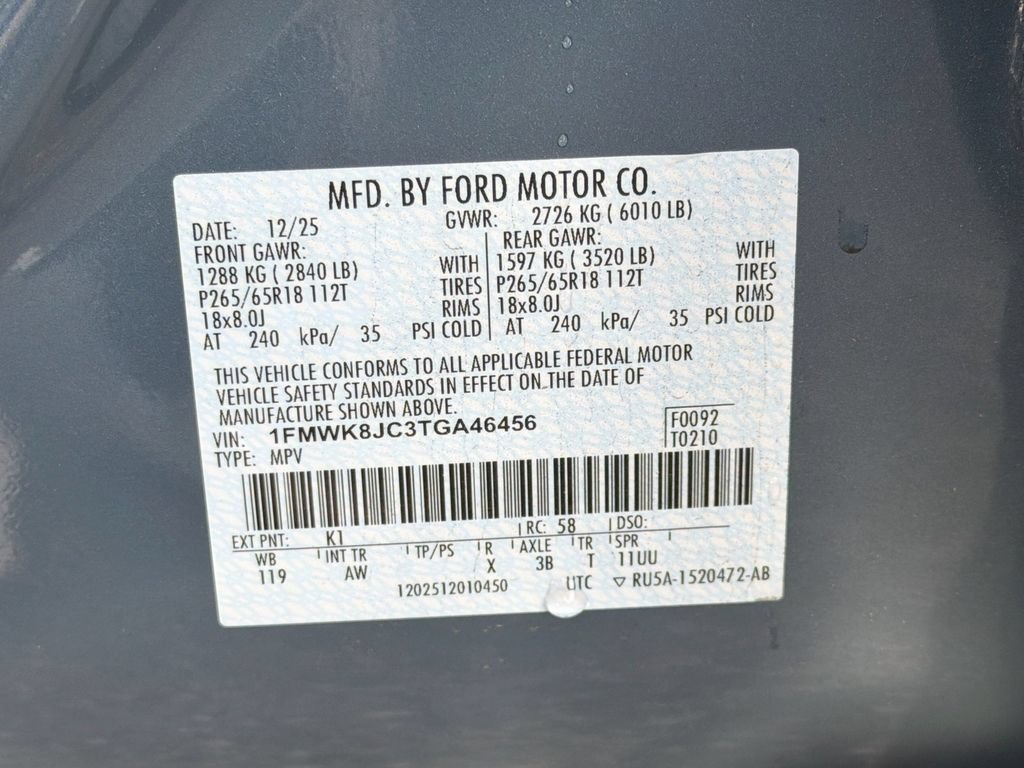 Used 2026 Ford Explorer Tremor w/ Tremor Ultimate Package AWD/4WD image 37