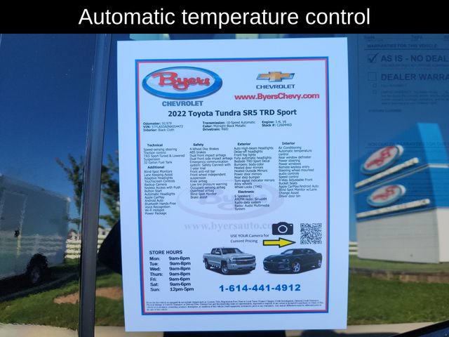 Used 2022 Toyota Tundra SR5 w/ TRD Sport Package AWD/4WD image 13