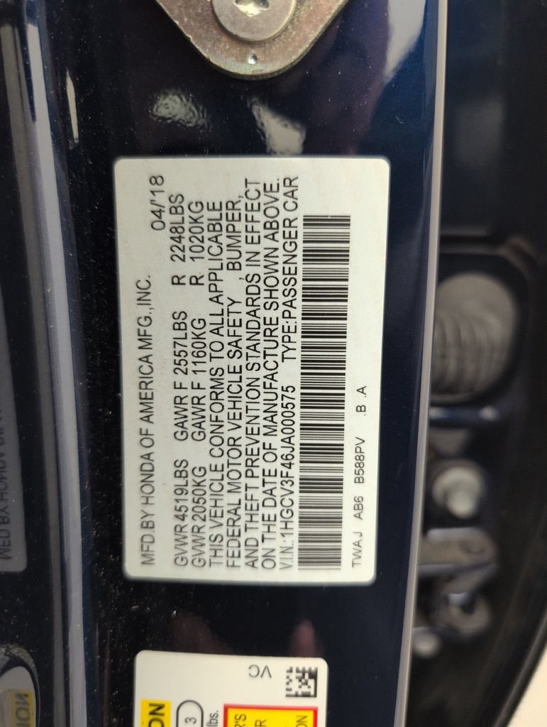 Used 2018 Honda Accord EX image 39