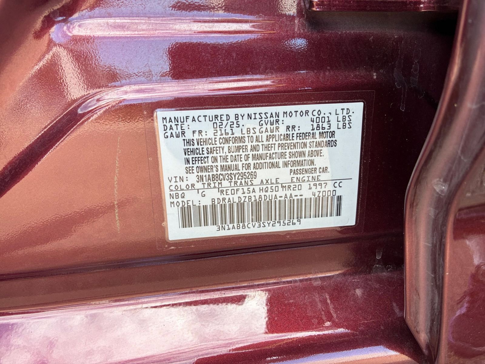 Used 2025 Nissan Sentra SV FWD image 27