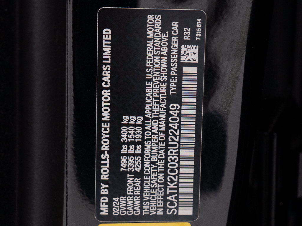 Certified 2024 Rolls-Royce Spectre w/ Spectre Launch Package AWD/4WD image 48