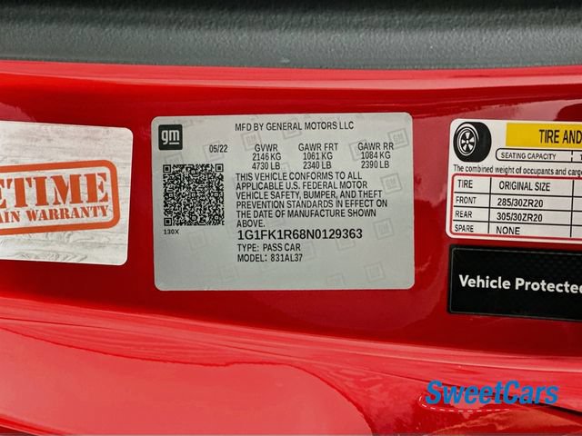 Used 2022 Chevrolet Camaro ZL1 RWD image 52
