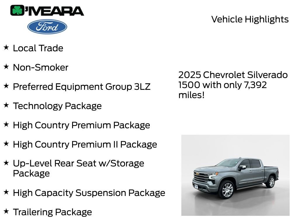 Used 2025 Chevrolet Silverado 1500 High Country image 8