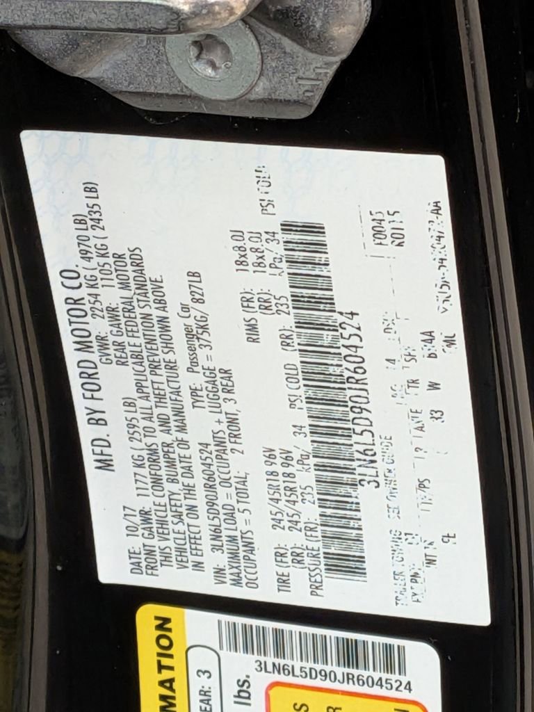 Used 2018 Lincoln MKZ Select w/ Select Plus Package AWD/4WD image 35