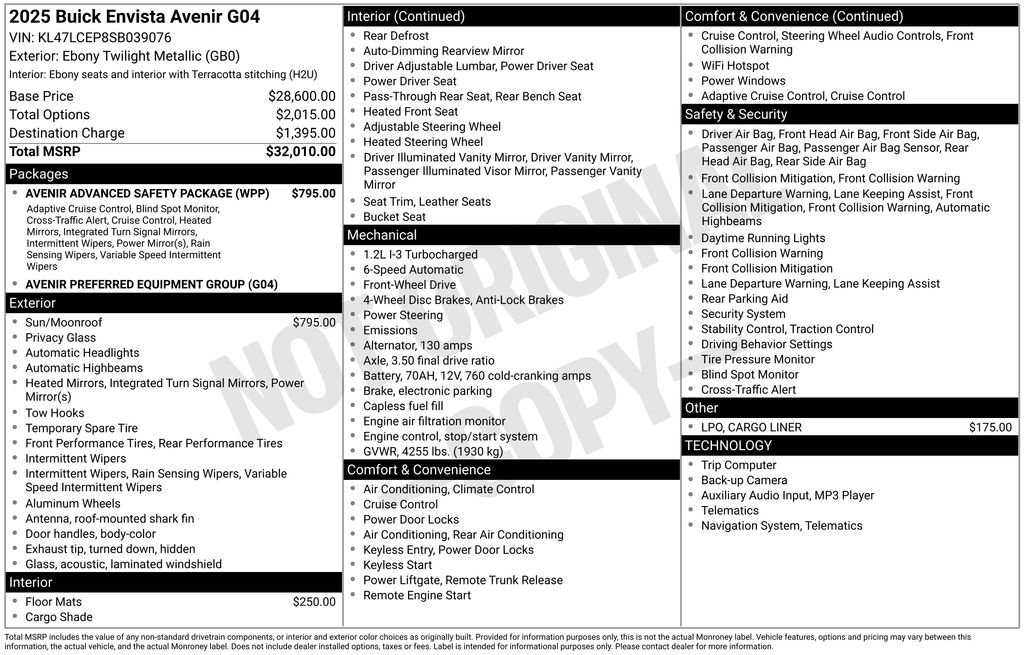 Used 2025 Buick Envista Avenir image 4
