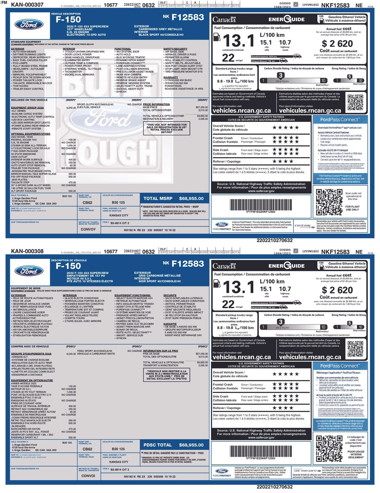 Used 2022 Ford F150 XLT w/ Equipment Group 302A High AWD/4WD image 4