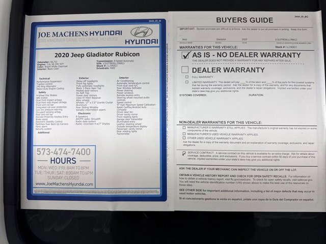 Used 2020 Jeep Gladiator Rubicon w/ Trailer Tow Package image 30