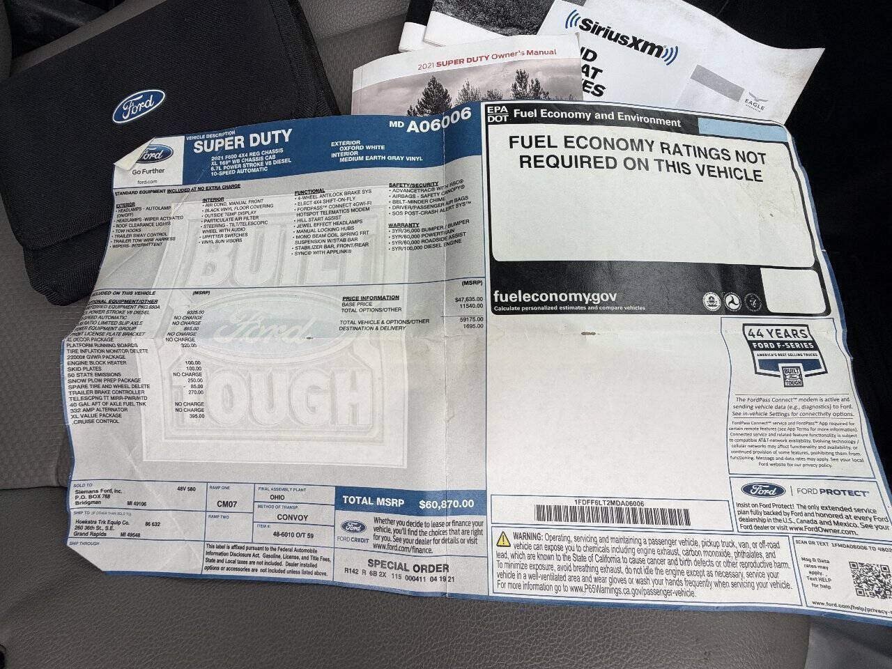 Used 2021 Ford F600 4x4 Regular Cab Super Duty w/ Power Equipment Group image 24