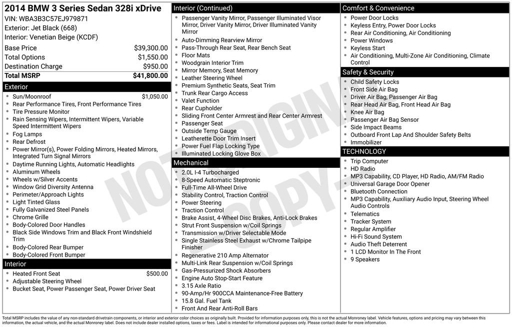 Used 2014 BMW 328i xDrive Sedan AWD/4WD image 39